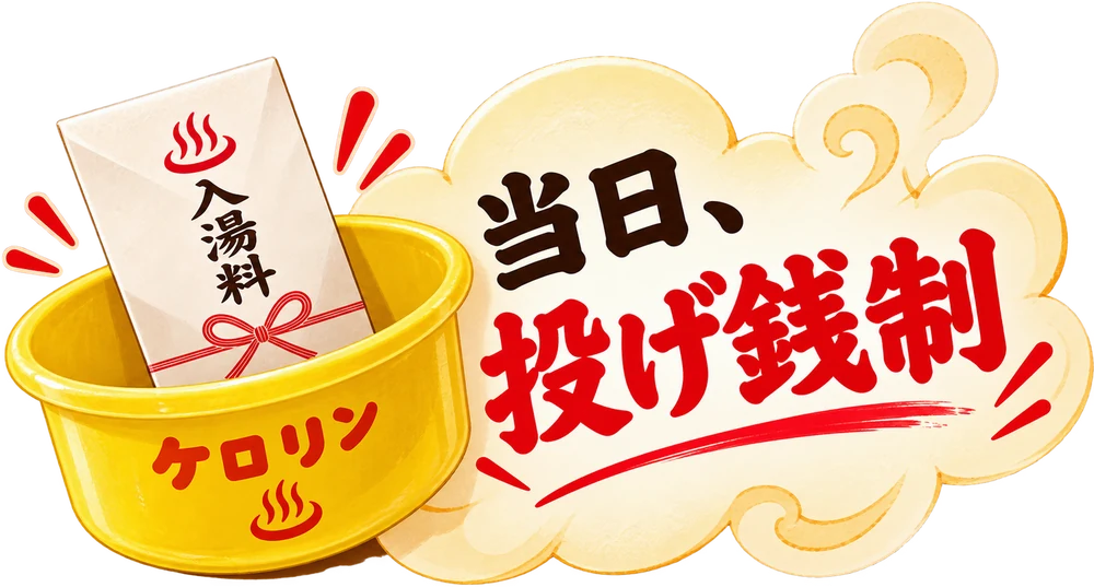 当日、投げ銭制